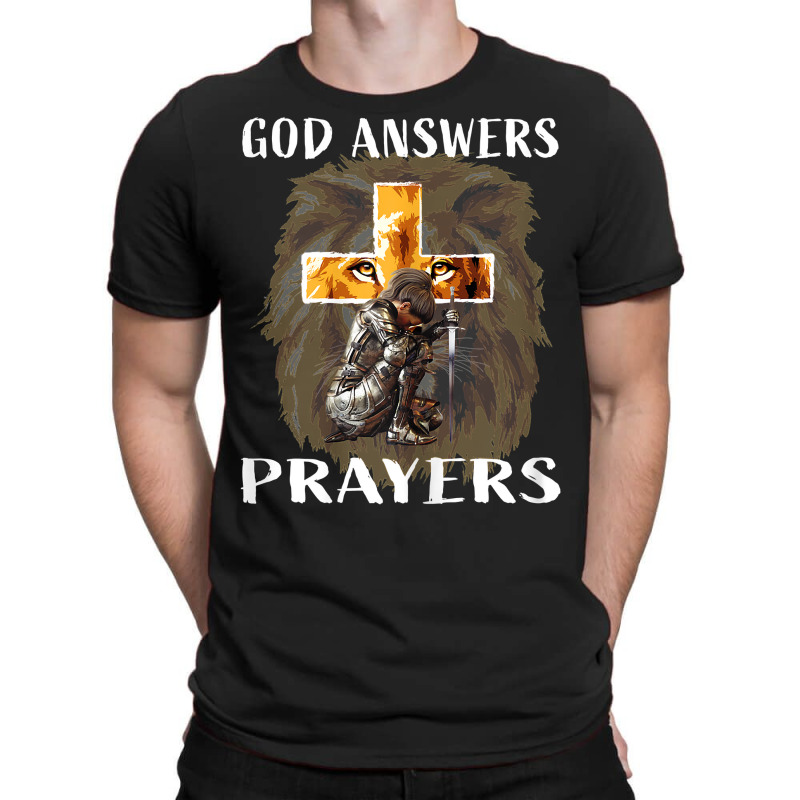 Womens Prayer Warrior God Answers Prayers Christian Religious Quote T T-shirt | Artistshot