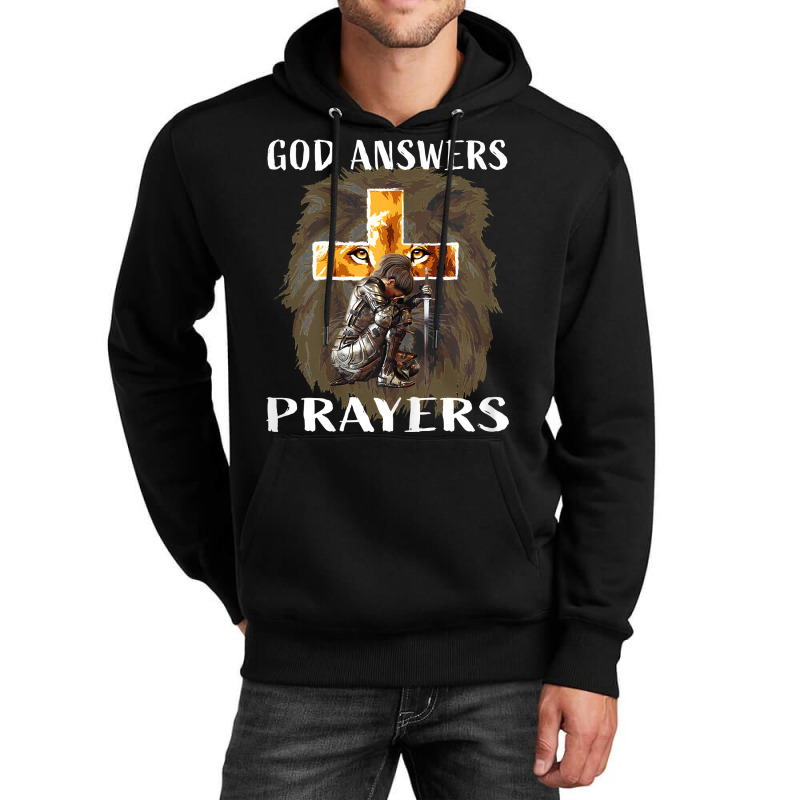 Womens Prayer Warrior God Answers Prayers Christian Religious Quote T Unisex Hoodie | Artistshot