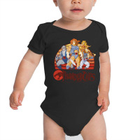 Thundercats Group Retro Sunset Pullover Hoodie Baby Bodysuit | Artistshot