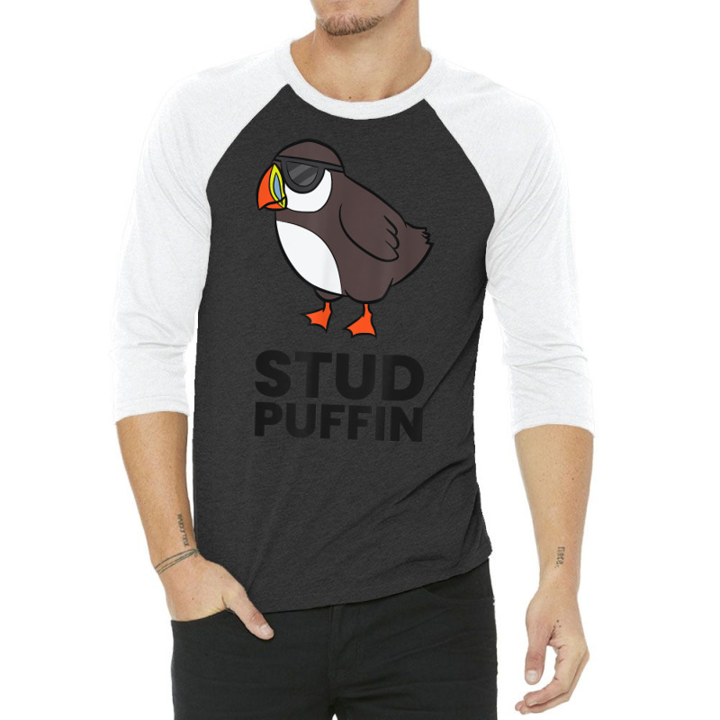 Stud Puffin Seabird Stuf Muffin Iceland Puffin Bird T Shirt 3/4 Sleeve Shirt by tandonwelters | Artistshot