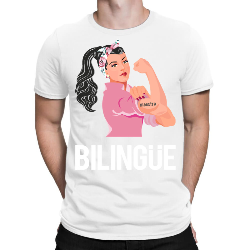 Maestra Bilingue Bilingual Spanish Teacher Long Sleeve T Shirt T-Shirt by HUUY | Artistshot