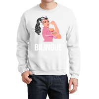 Maestra Bilingue Bilingual Spanish Teacher Long Sleeve T Shirt Crewneck Sweatshirt | Artistshot