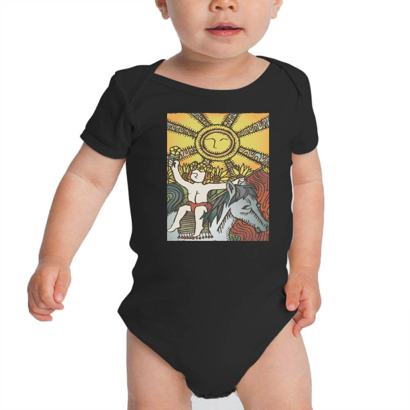 The Sun Tarot Baby Bodysuit | Artistshot