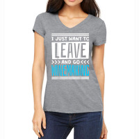 I Just Want To Leave And Go Winemaking T Shirt Women's V-neck T-shirt | Artistshot