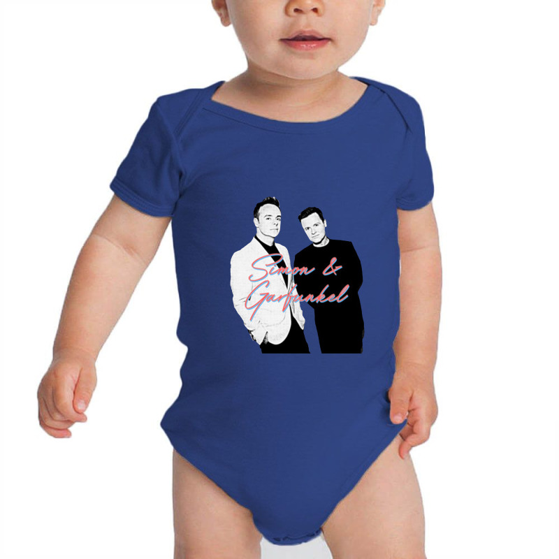 Simon & Garfunkel Ant & Dec 80s Style Parody Design Baby Bodysuit | Artistshot