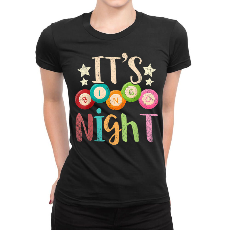 Bingo Player Gift Gamble Bingo Night Gambling Lottery Bingo T Shirt Ladies Fitted T-Shirt by farronpoppo | Artistshot