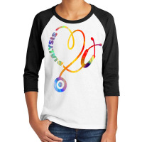 Dialysis Technician Nurse   Kidney Heartbeat T Shirt Youth 3/4 Sleeve | Artistshot