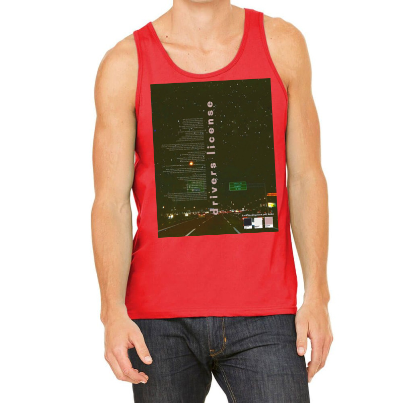 Drivers License Olivia Rodrigo Tank Top | Artistshot