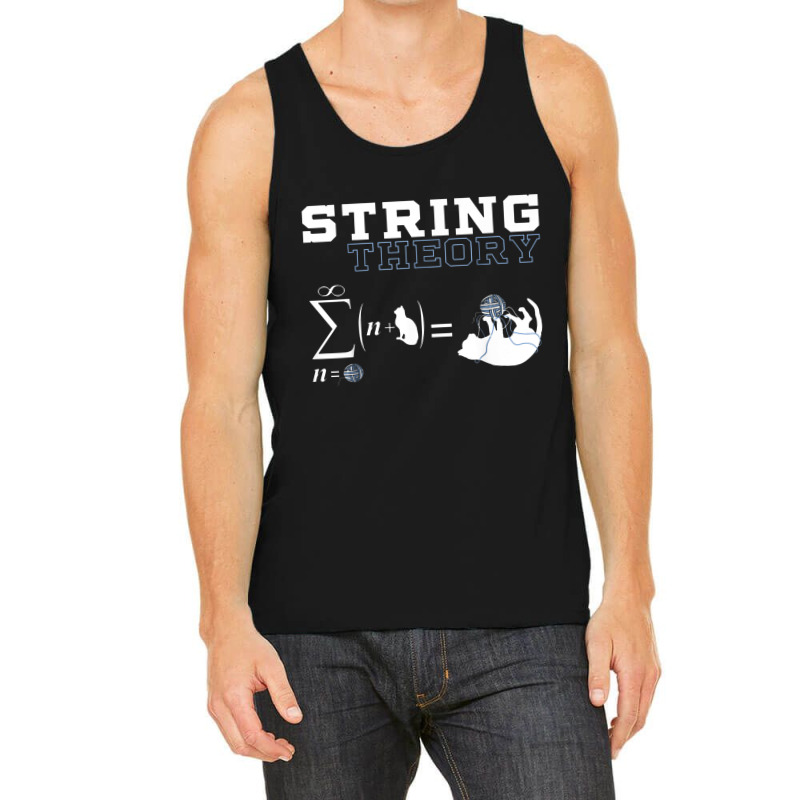 Funny Cat T Shirt Yarn String Theory Tank Top by haigaess | Artistshot