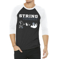 Funny Cat T Shirt Yarn String Theory 3/4 Sleeve Shirt | Artistshot