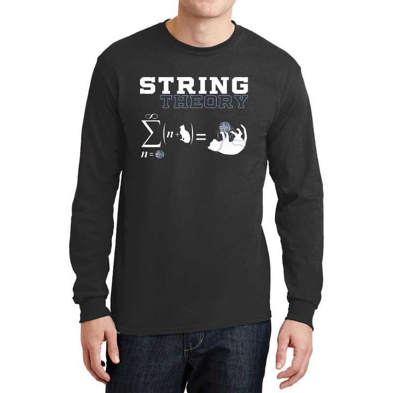 Funny Cat T Shirt Yarn String Theory Long Sleeve Shirts by haigaess | Artistshot