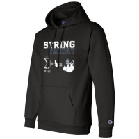 Funny Cat T Shirt Yarn String Theory Champion Hoodie | Artistshot