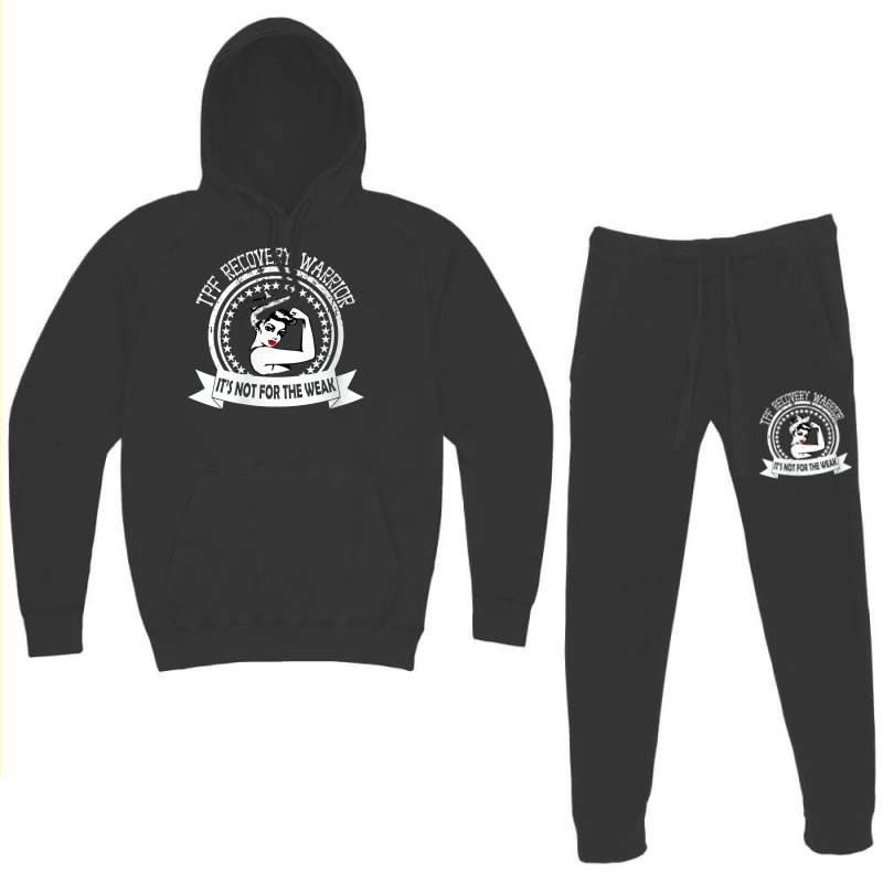 Womens Tpf Recovery Warrior Awareness Gift Idea For Women V Neck T Shi Hoodie & Jogger Set | Artistshot