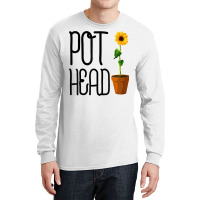 Funny Pot Head Master Gardener Cute Plant Lover T Shirt Gift Long Sleeve Shirts | Artistshot