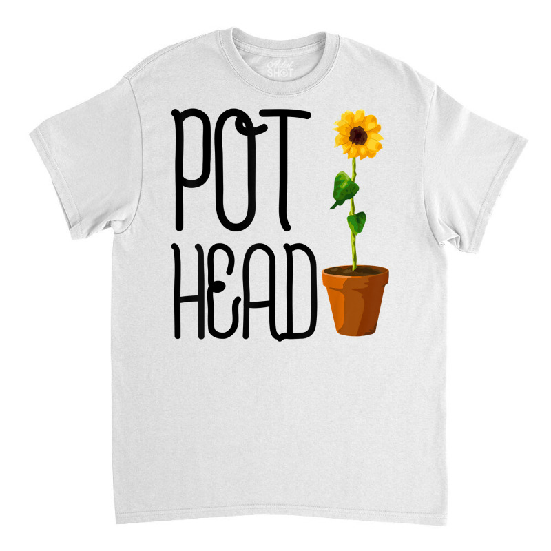 Funny Pot Head Master Gardener Cute Plant Lover T Shirt Gift Classic T-shirt by corni3t6 | Artistshot