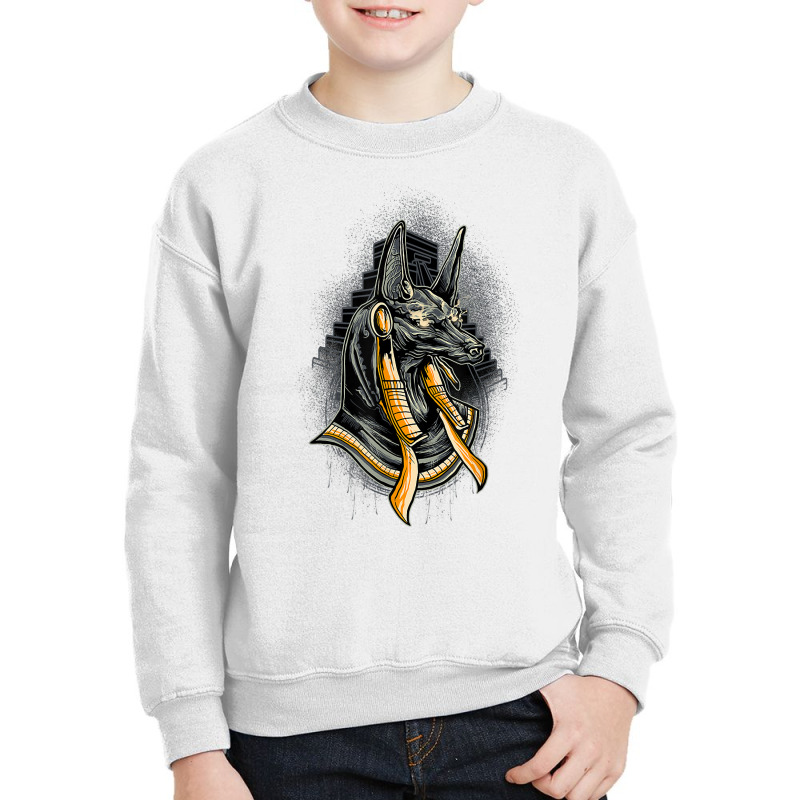 Egyptian God Anubis, Egypt Hieroglyph Pyramid T Shirt Youth Sweatshirt | Artistshot