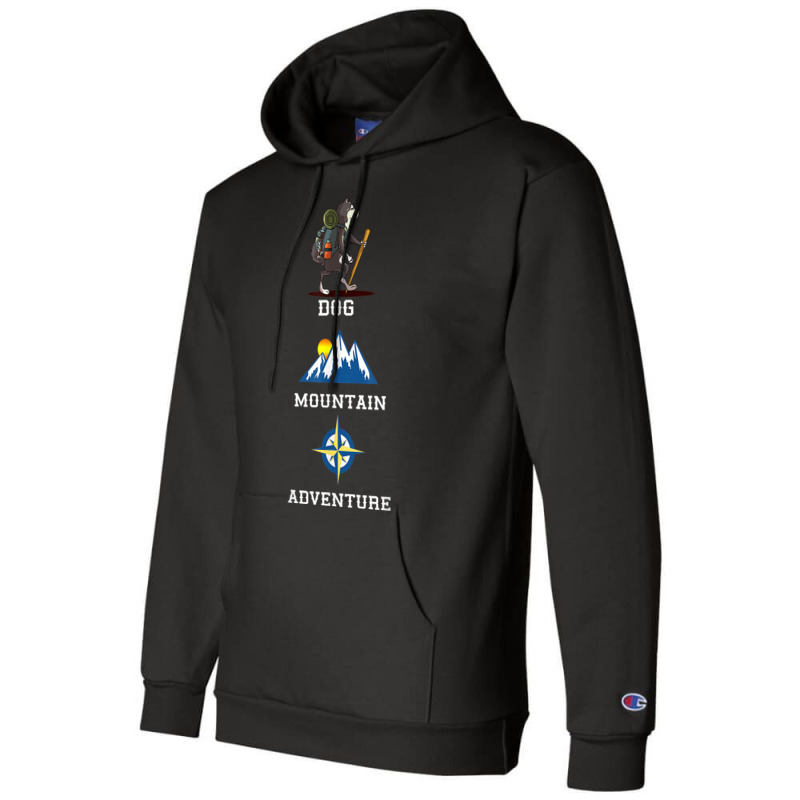 Hiking Alaskan Malamute Mountain Hiking Camping Climb Champion Hoodie | Artistshot