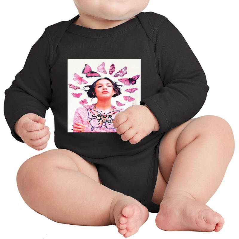 Olivia Rodrigo Sour Tour Long Sleeve Baby Bodysuit | Artistshot