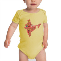 India Map Baby Bodysuit | Artistshot