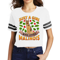 Funny Malinois Dog Lover Just A Girl Who Loves Malinois T Shirt Scorecard Crop Tee | Artistshot