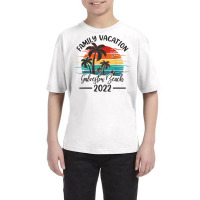 Retro Sunset Vintage Family Vacation 2022 Galveston Beach T Shirt Youth Tee | Artistshot