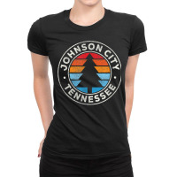 Johnson City Tennessee Tn Vintage Graphic Retro 70s T Shirt Ladies Fitted T-shirt | Artistshot