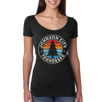 Johnson City Tennessee Tn Vintage Graphic Retro 70s T Shirt Women's Triblend Scoop T-shirt | Artistshot