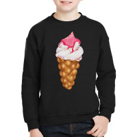 Bubble Waffle Ice Cream T  Shirt Egg Bubble Waffle Vanilla Ice Cream W Youth Sweatshirt | Artistshot