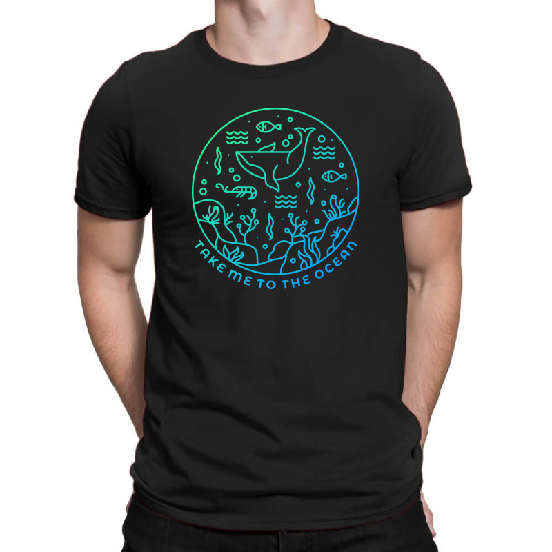 Take Me To The Ocean T-Shirt by VEKTORKITA | Artistshot