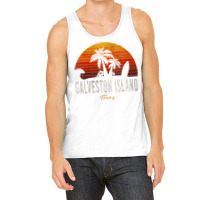 Womens Galveston Island Tx Texas Beach Palms Vacation Surf Sundown V N Tank Top | Artistshot