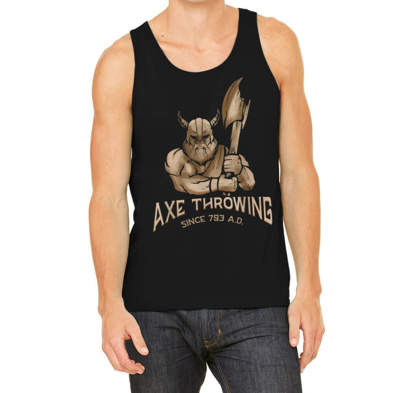 Lumberjack Axe Throwing Since 793 Ad Hatchet & Axe Throwing Tank Top | Artistshot