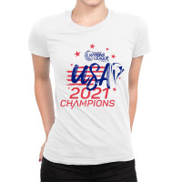 Usa Champion Concacaf Nations League 2021 Classic Ladies Fitted T-shirt | Artistshot