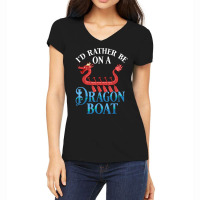 Dragon Boat Racing Festival Paddle Chinese Boating T Shirt Women's V-neck T-shirt | Artistshot