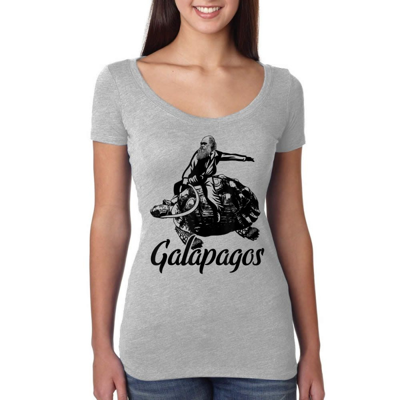 Charles Darwin Galapagos Islands Evolution T Shirt Women's Triblend Scoop T-shirt by manviwadlington | Artistshot