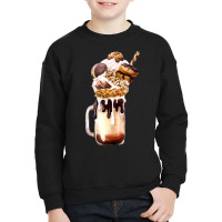 Chocolate Vanilla Milkshake T  Shirt Caramel Overshake Topped With Pop Youth Sweatshirt | Artistshot