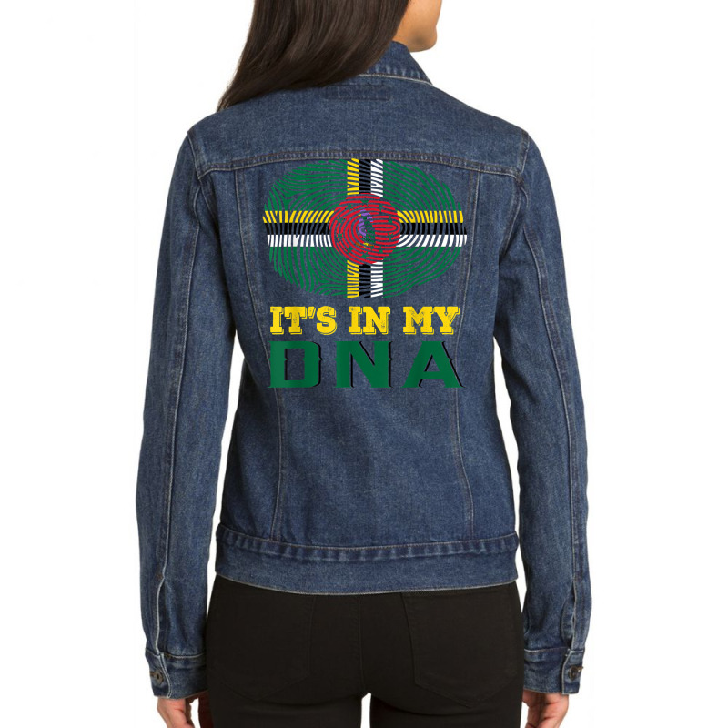 Dominica Lovers Shirts. Ladies Denim Jacket by copedoire | Artistshot