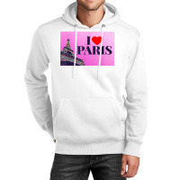 I Love Paris, Lovely Paris France Eiffel Tower Illustration T Shirt Unisex Hoodie | Artistshot