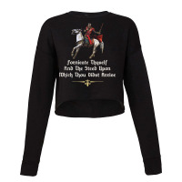 Fornicate Thyself And The Steed Upon Which Thou Didst Arrive Tank Top Cropped Sweater | Artistshot