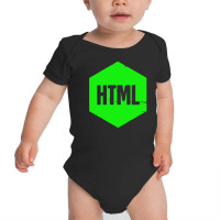 Retro Html Programming Language Icon1 01 Baby Bodysuit | Artistshot