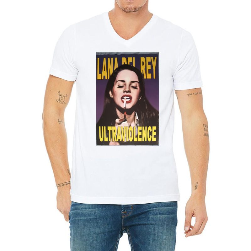 Lana Dell Ray Smoking V-neck Tee | Artistshot