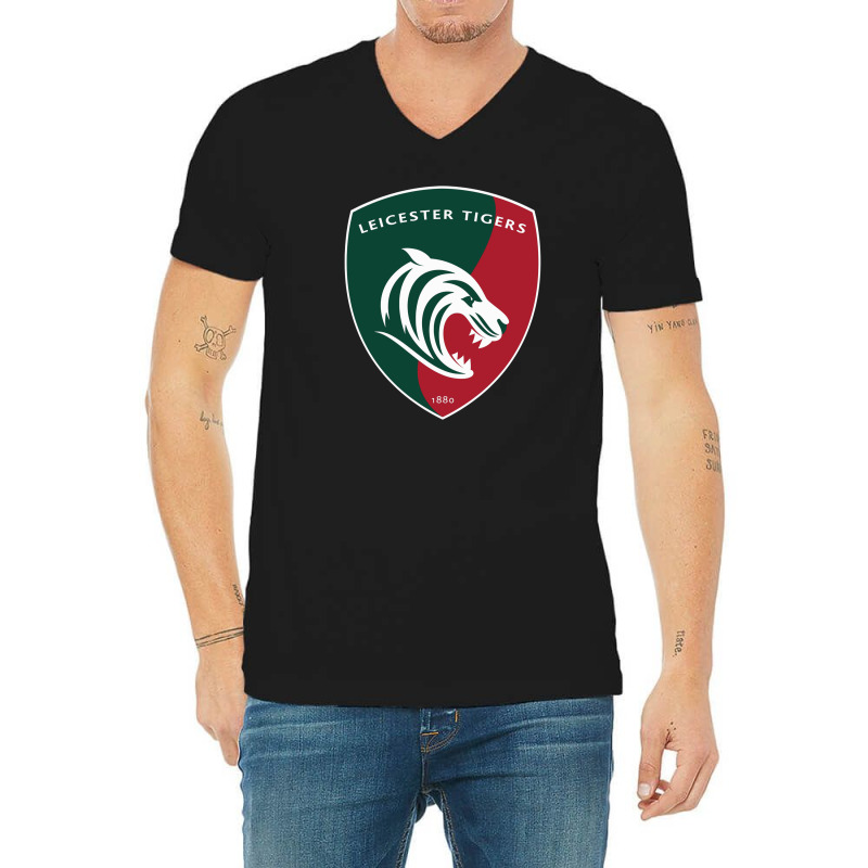 Leicester Tigers Rugby V-Neck Tee by finattiye | Artistshot