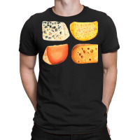 Different Types Of Cheese T  Shirt Cheese Pack   Blue Cheese, Maasdam, T-shirt | Artistshot