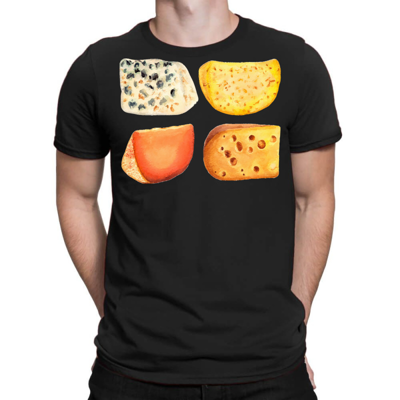 Different Types Of Cheese T  Shirt Cheese Pack   Blue Cheese, Maasdam, T-Shirt by salesmanhuh | Artistshot