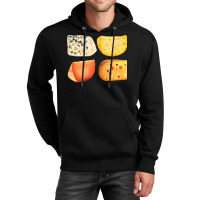 Different Types Of Cheese T  Shirt Cheese Pack   Blue Cheese, Maasdam, Unisex Hoodie | Artistshot