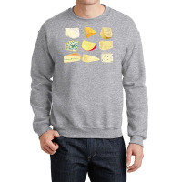 Different Types Of Cheese T  Shirt Cheese Set T  Shirt Crewneck Sweatshirt | Artistshot