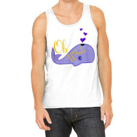 Funny Oh Whale Shirt For Marine Mammal Lovers  Purple Tank Top | Artistshot