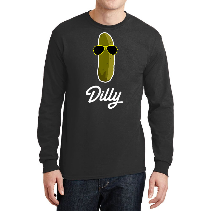 Funny Pickle Dilly Food Gift T Shirt Long Sleeve Shirts by manviwadlington | Artistshot