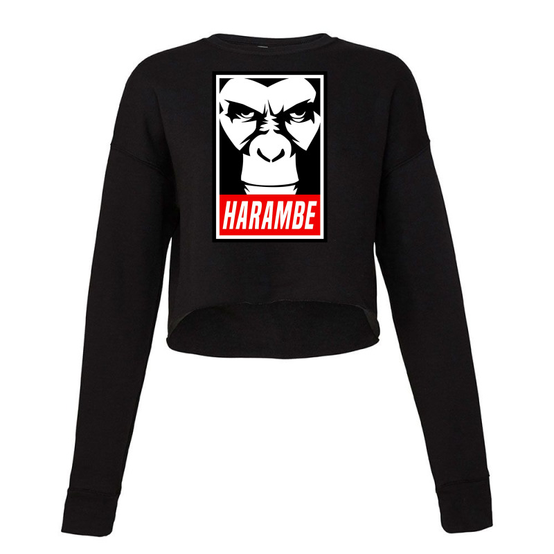 Harambe Obey Cropped Sweater by arlida88 | Artistshot