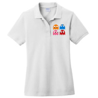 Pacman Ghosts Cool Retro 80s Ladies Polo Shirt | Artistshot