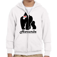 Harambe Youth Zipper Hoodie | Artistshot